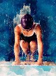 Swimmer Sport Art 1-Justyna Jaszke-Premier Image Canvas