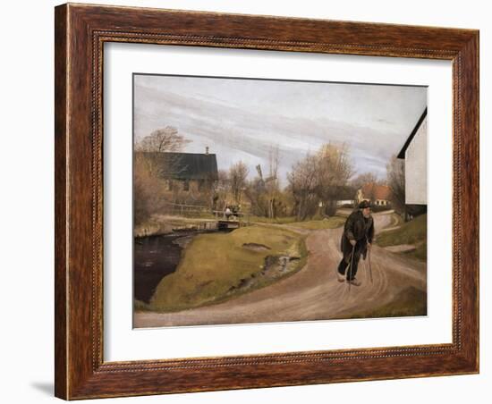 Jutland Village in Spring, 1892-Laurits Andersen Ring-Framed Giclee Print