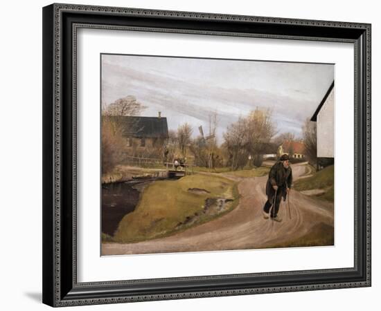 Jutland Village in Spring, 1892-Laurits Andersen Ring-Framed Giclee Print