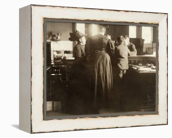 Juvenile Court, 1910-Lewis Wickes Hine-Framed Premier Image Canvas