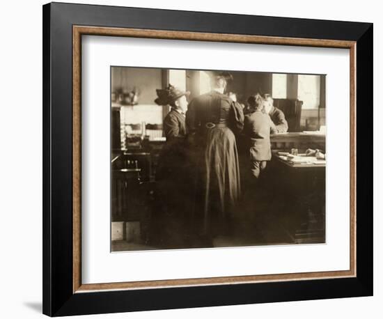 Juvenile Court, 1910-Lewis Wickes Hine-Framed Photographic Print