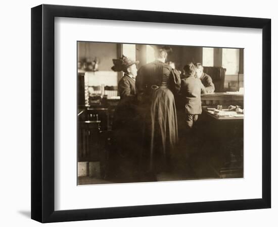 Juvenile Court, 1910-Lewis Wickes Hine-Framed Photographic Print