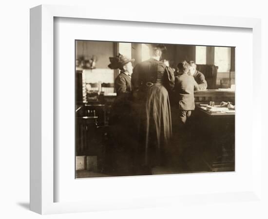 Juvenile Court, 1910-Lewis Wickes Hine-Framed Photographic Print