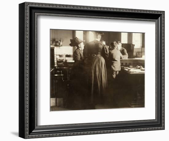 Juvenile Court, 1910-Lewis Wickes Hine-Framed Photographic Print