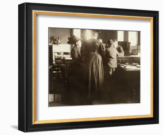 Juvenile Court, 1910-Lewis Wickes Hine-Framed Photographic Print