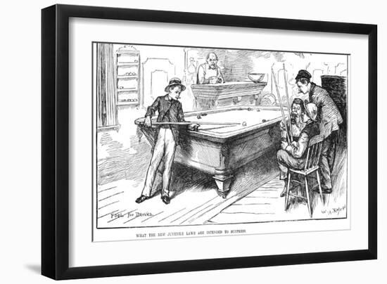 Juvenile Delinquency, 1881-W.A. Rogers-Framed Giclee Print