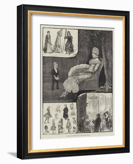 Juvenile Fancy-Dress Ball at Mansion House-Henry Stephen Ludlow-Framed Giclee Print