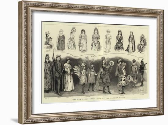 Juvenile Fancy Dress Ball at the Mansion House-Arthur Hopkins-Framed Giclee Print