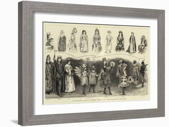 Juvenile Fancy Dress Ball at the Mansion House-Arthur Hopkins-Framed Giclee Print