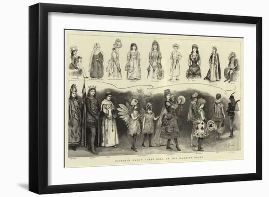 Juvenile Fancy Dress Ball at the Mansion House-Arthur Hopkins-Framed Giclee Print