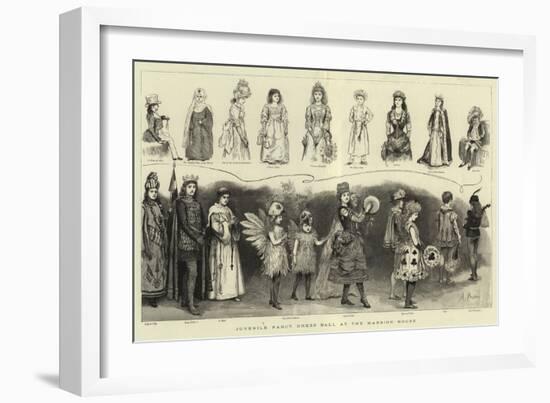 Juvenile Fancy Dress Ball at the Mansion House-Arthur Hopkins-Framed Giclee Print