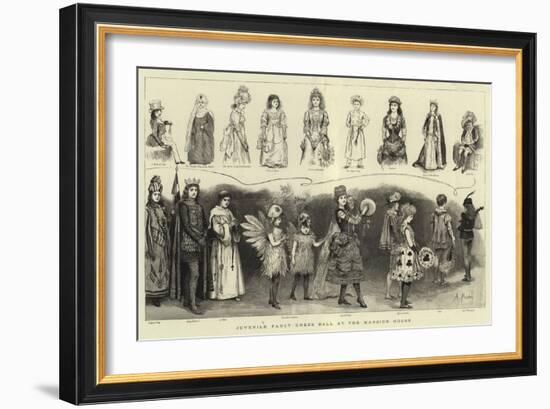 Juvenile Fancy Dress Ball at the Mansion House-Arthur Hopkins-Framed Giclee Print