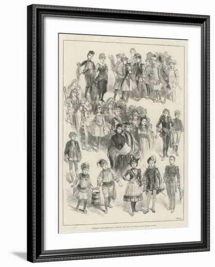 Juvenile Fancy-Dress Ball Given by the Lady Mayoress at the Mansion House-null-Framed Giclee Print