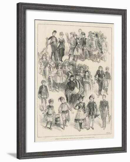 Juvenile Fancy-Dress Ball Given by the Lady Mayoress at the Mansion House-null-Framed Giclee Print