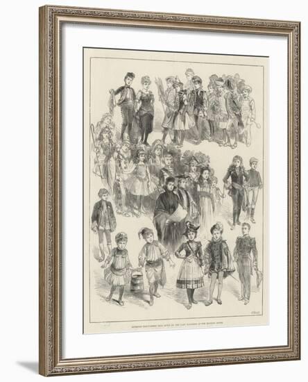 Juvenile Fancy-Dress Ball Given by the Lady Mayoress at the Mansion House-null-Framed Giclee Print