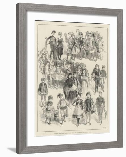 Juvenile Fancy-Dress Ball Given by the Lady Mayoress at the Mansion House-null-Framed Giclee Print