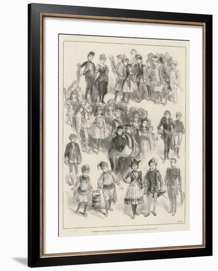 Juvenile Fancy-Dress Ball Given by the Lady Mayoress at the Mansion House-null-Framed Giclee Print