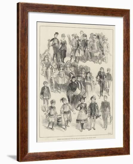 Juvenile Fancy-Dress Ball Given by the Lady Mayoress at the Mansion House-null-Framed Giclee Print