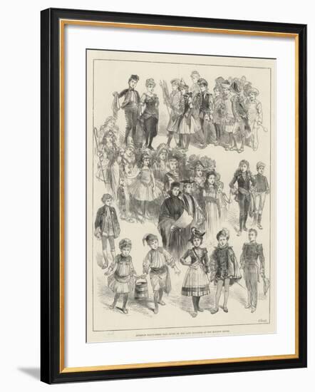 Juvenile Fancy-Dress Ball Given by the Lady Mayoress at the Mansion House-null-Framed Giclee Print