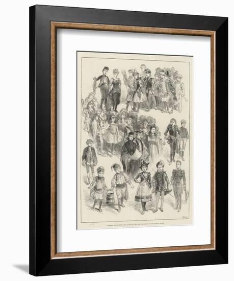 Juvenile Fancy-Dress Ball Given by the Lady Mayoress at the Mansion House-null-Framed Giclee Print