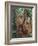 Juvenile Orangutan Swinging Between Branches in Tanjung National Park, Borneo-Theo Allofs-Framed Photographic Print