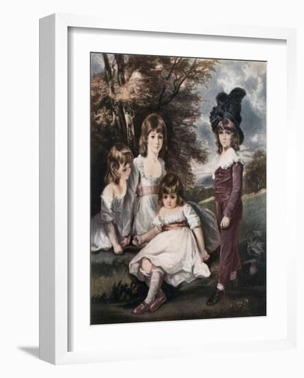 Juvenile Retirement, 18th Century-L Edwards-Framed Giclee Print