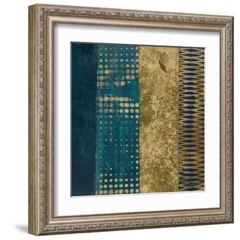Juxtapose III Metallic-Cheryl Warrick-Framed Art Print