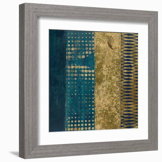 Juxtapose III Metallic-Cheryl Warrick-Framed Art Print