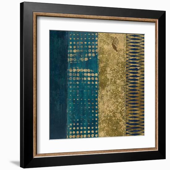 Juxtapose III Metallic-Cheryl Warrick-Framed Art Print