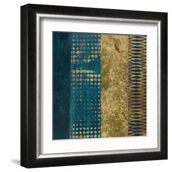 Juxtapose III Metallic-Cheryl Warrick-Framed Art Print