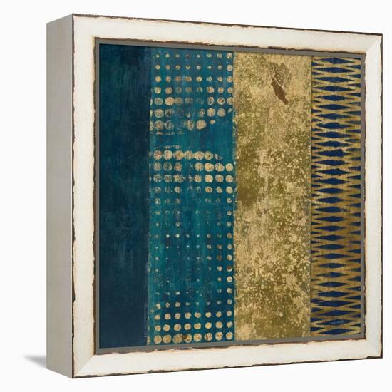 Juxtapose III Metallic-Cheryl Warrick-Framed Stretched Canvas