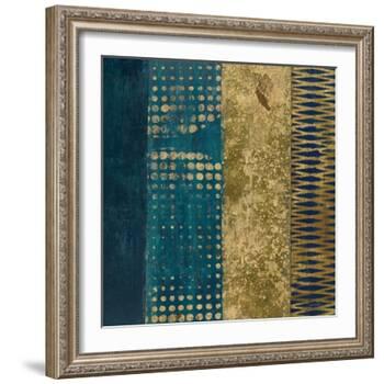 Juxtapose III Metallic-Cheryl Warrick-Framed Art Print