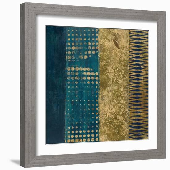 Juxtapose III Metallic-Cheryl Warrick-Framed Art Print