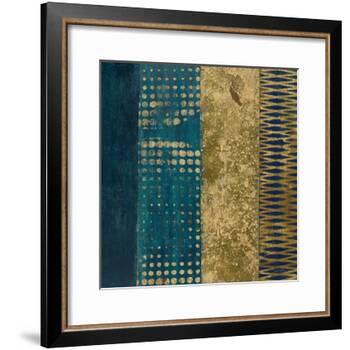 Juxtapose III Metallic-Cheryl Warrick-Framed Art Print