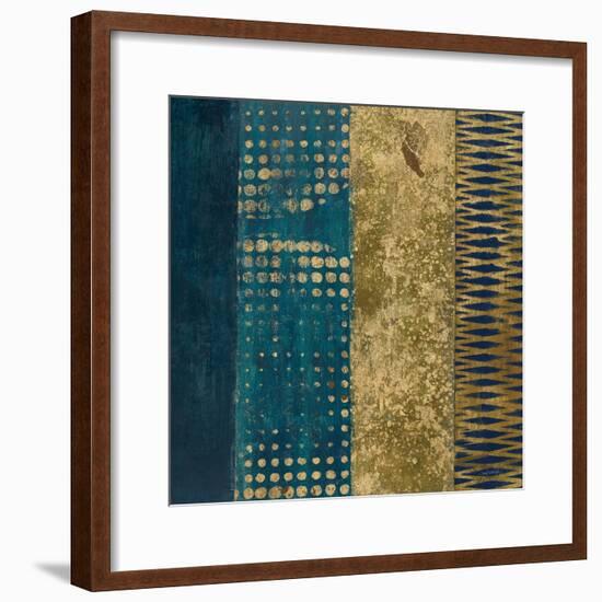 Juxtapose III Metallic-Cheryl Warrick-Framed Art Print