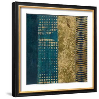 Juxtapose III Metallic-Cheryl Warrick-Framed Art Print