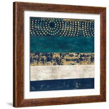 Juxtapose V Metallic-Cheryl Warrick-Framed Art Print
