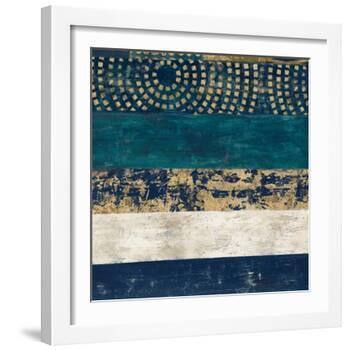 Juxtapose V Metallic-Cheryl Warrick-Framed Art Print