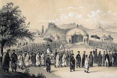 The Empress and Her Attendants Proceeding to the Temple from the Mulberry Grove, 1847-JW Giles-Giclee Print