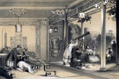 The Present Emperor of China When a Young Man, Saving His Father's Life..., C1796-1804-JW Giles-Giclee Print