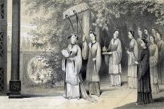 The Present Emperor of China When a Young Man, Saving His Father's Life..., C1796-1804-JW Giles-Giclee Print