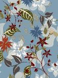 Seamless Floral Pattern Background - Illustration-Jxana-Framed Art Print
