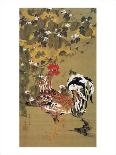 Small Bird and Red Roses-Jyakuchu Ito-Giclee Print