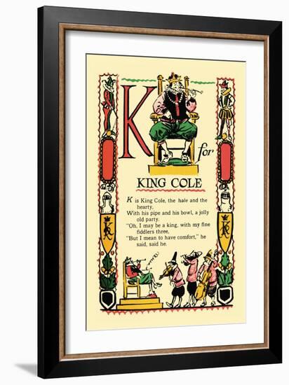 K for King Cole-Tony Sarge-Framed Art Print