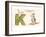 K is a Kangaroo-null-Framed Art Print