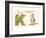 K is a Kangaroo-null-Framed Art Print