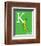 K is for Kangaroo (green)-Theodor (Dr. Seuss) Geisel-Framed Art Print