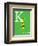 K is for Kangaroo (green)-Theodor (Dr. Seuss) Geisel-Framed Art Print