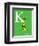 K is for Kangaroo (green)-Theodor (Dr. Seuss) Geisel-Framed Art Print