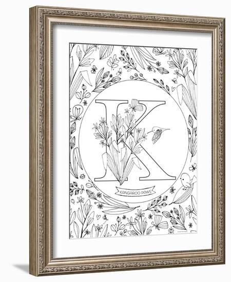 K is for Kangaroo Paws-Heather Rosas-Framed Art Print